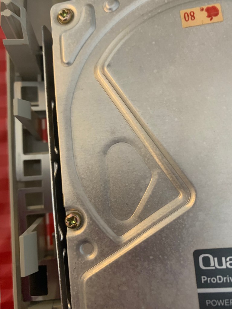 plastic hooks and hard drive