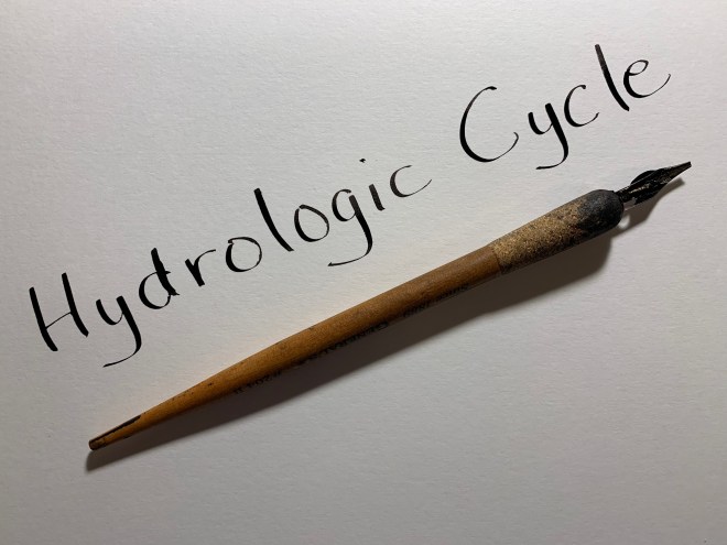 pen and ink on paper