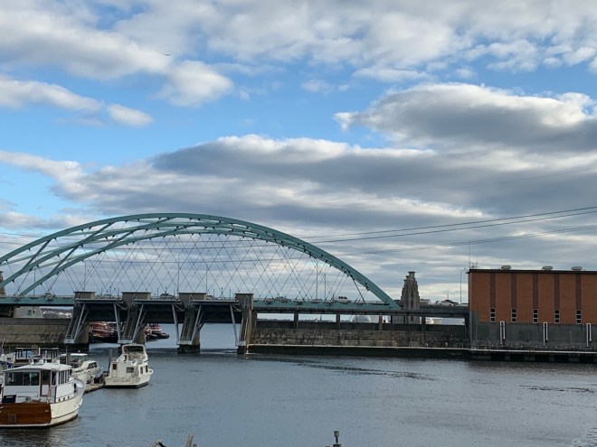 Hurricane barrier in Providence Rhode Island.