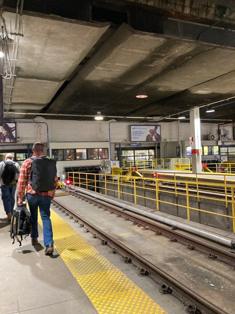 Underground railyard.