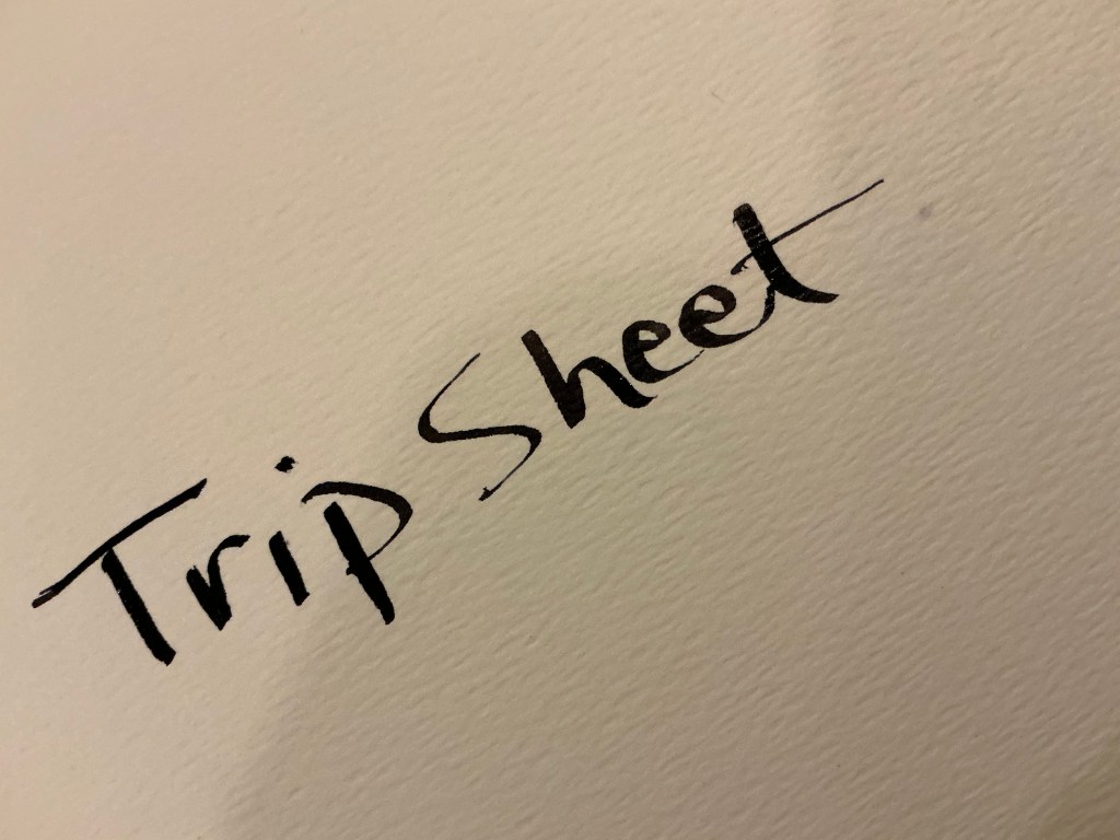 Trip Sheet