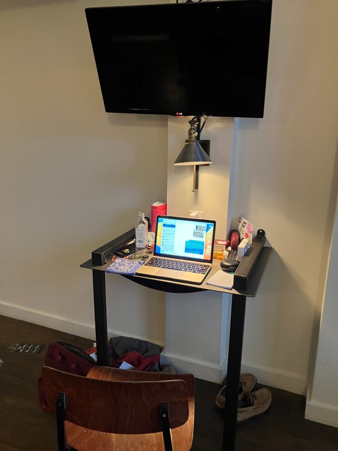 Tiny desk in the room